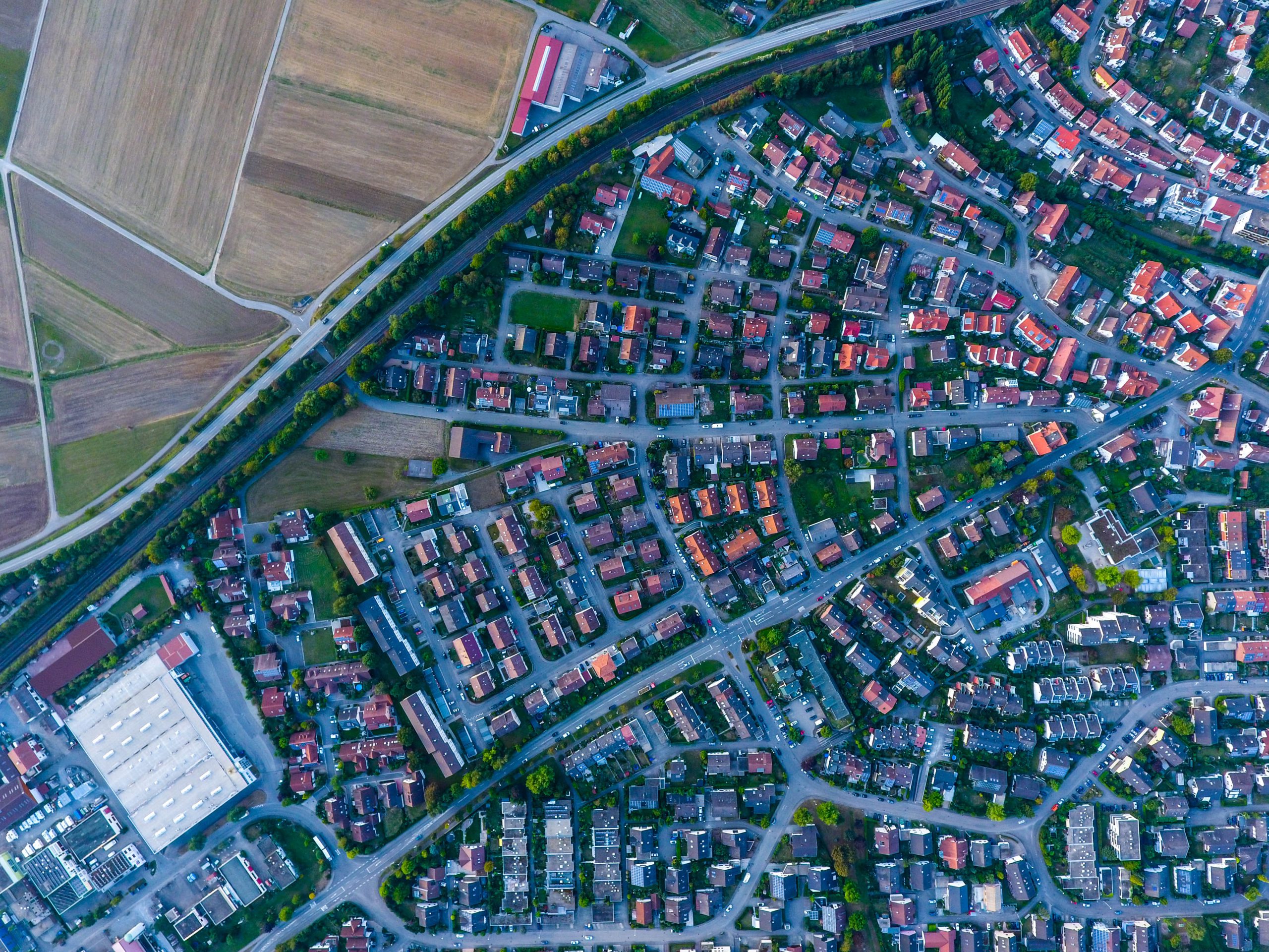 Houses from above using LandHawk
