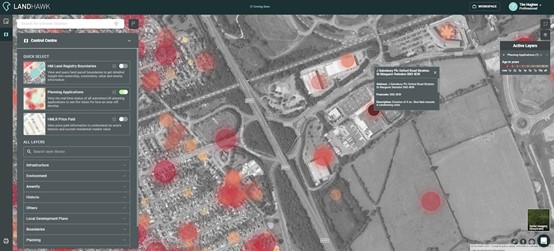 LandHawk planning application data